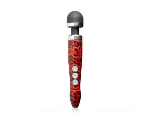 Вібромасажер DOXY Die Cast 3R ROSE PATTERN, дуже потужний, живлення 220В, металевий корпус