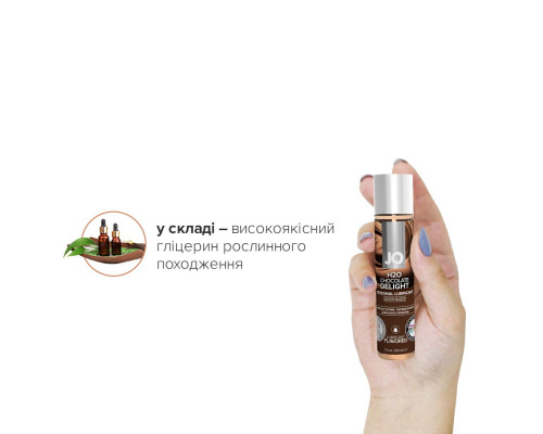 Змазка на водній основі System JO H2O — Chocolate Delight (30 мл) без цукру, рослинний гліцерин