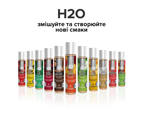 Змазка на водній основі System JO H2O — Peachy Lips (30 мл) без цукру, рослинний гліцерин