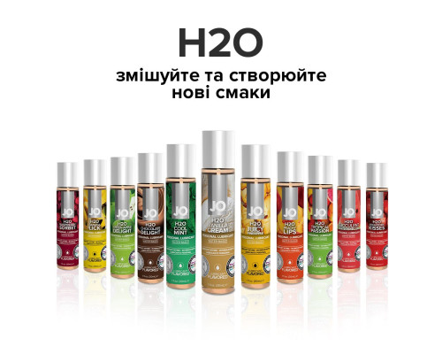 Змазка на водній основі System JO H2O — Vanilla Cream (120 мл) без цукру, рослинний гліцерин