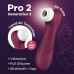 Вакуумний вібратор, кліторальний стимулятор Satisfyer Pro 2 Generation 3 with Liquid Air Connect App Wine Red
