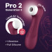 Вакуумний вібратор, кліторальний стимулятор Satisfyer Pro 2 Generation 3 with Liquid Air Wine Red