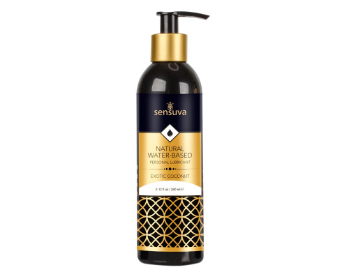 Смазка на водной основе Sensuva Natural Water-Based Exotic Coconut (240 мл) без глицерина и парабена