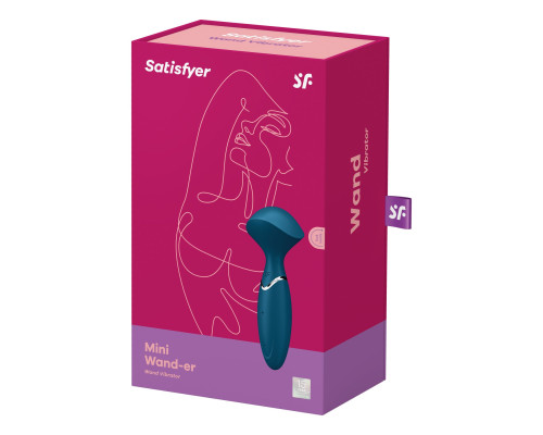 Вібромасажер Satisfyer Mini Wand-er Blue
