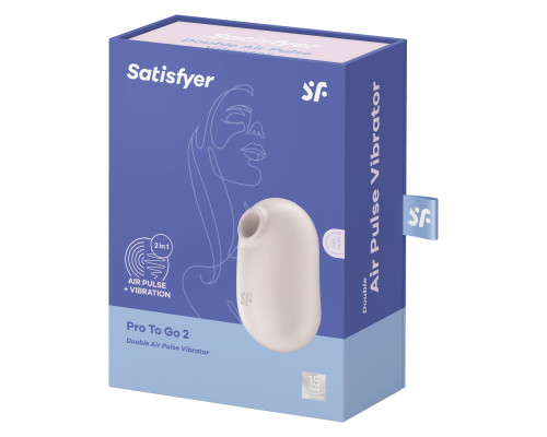 Вакуумний стимулятор Satisfyer Pro To Go 2 Beige