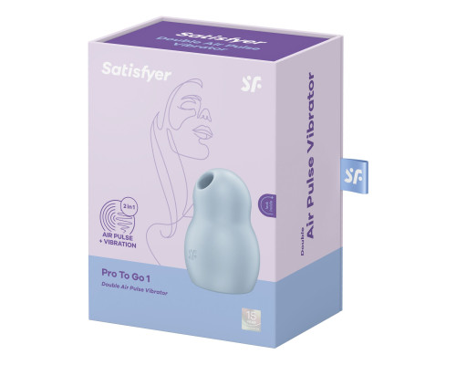 Вакуумний стимулятор Satisfyer Pro To Go 1 Blue