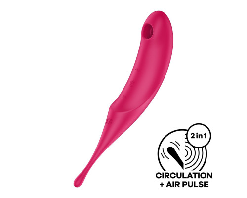 Вакуумний стимулятор Satisfyer Twirling Pro Red