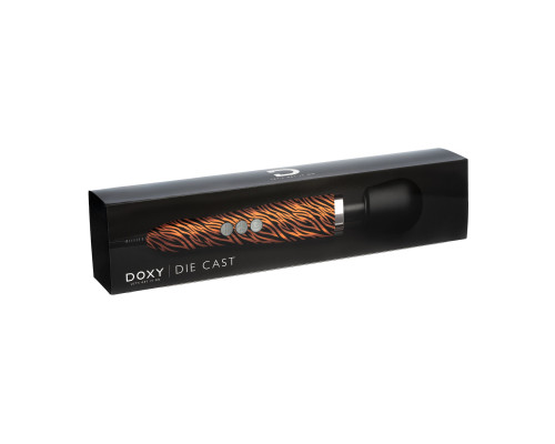 Вібромасажер DOXY Die Cast TIGER, потужний, живлення 220В, металевий корпус