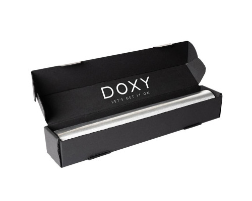 Вібромасажер DOXY Die Cast 3R Matte Black, потужний, живлення 220В, металевий корпус