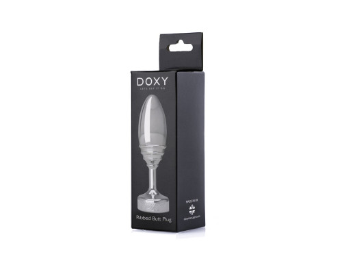 Анальная пробка DOXY Butt Plug RIBBED