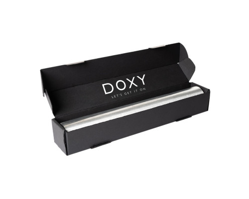 Вібромасажер DOXY Die Cast 3R Blue Flame, дуже потужний, живлення 220В, металевий корпус