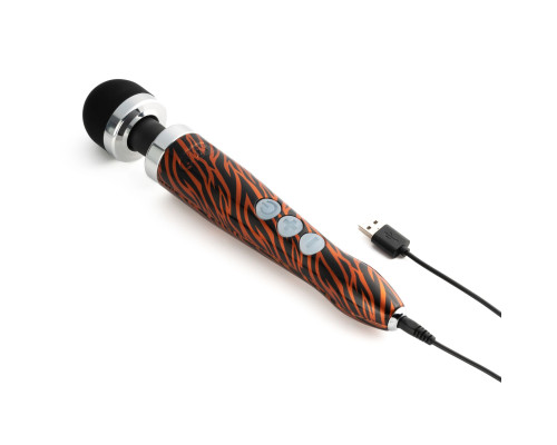 Вібромасажер DOXY Die Cast 3R TIGER, дуже потужний, живлення 220В, металевий корпус