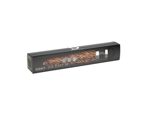 Вібромасажер DOXY Die Cast 3R TIGER, дуже потужний, живлення 220В, металевий корпус