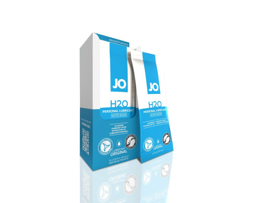 Набір лубрикантів Foil Display Box – JO H2O Lubricant – Original – 12 × 10ml
