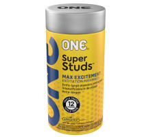 Презервативи ONE Super Studs 12 шт, подарункова упаковка тюб
