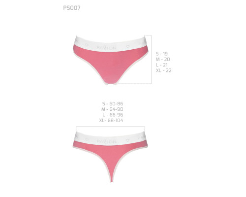 Спортивні трусики-стрінги Passion PS007 PANTIES pink, size L