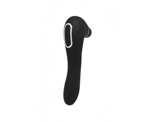 Wooomy Smoooch Black Clitoral Suction & Vibration - вакуумний вібратор чорний
