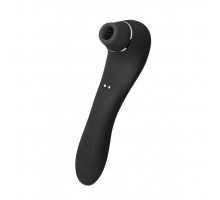 Wooomy Smoooch Black Clitoral Suction & Vibration - вакуумний вібратор чорний