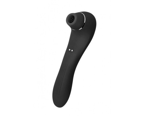Wooomy Smoooch Black Clitoral Suction & Vibration - вакуумний вібратор чорний