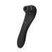 Wooomy Smoooch Black Clitoral Suction & Vibration - вакуумний вібратор чорний