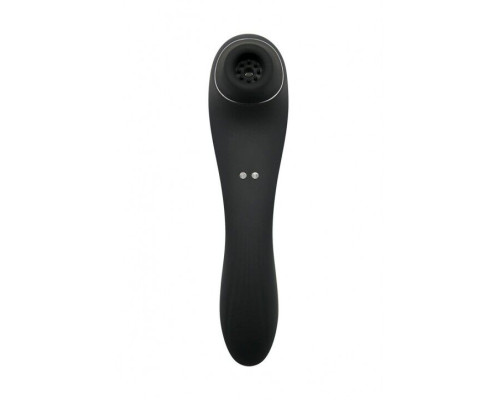 Wooomy Smoooch Black Clitoral Suction & Vibration - вакуумний вібратор чорний
