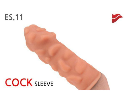 Насадка на член Kokos Extreme Sleeve 011 размер M, утолщающая, стимулирующий рельеф
