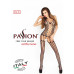 Бодистокинг Passion BS013 black, комбинезон, имитация чулок и пояса
