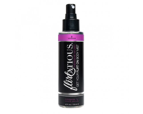 Спрей-мист для тела с феромонами Sensuva Flirtatious Pomegranate, Fig, Coconut & Plumeria Body Mist