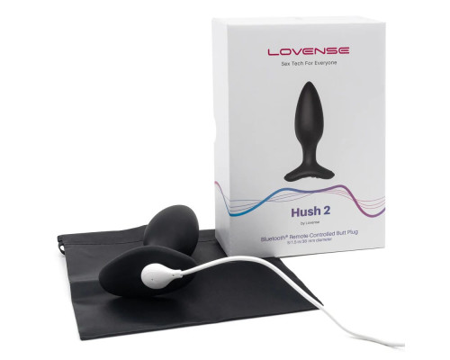 Анальна смарт вібропробка Lovense Hush 2, розмір S
