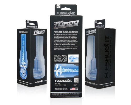 Мастурбатор Fleshlight Turbo Thrust Blue Ice (імітатор мінету)