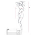 Бодистокинг Passion BS063 white, платье-сетка халтер
