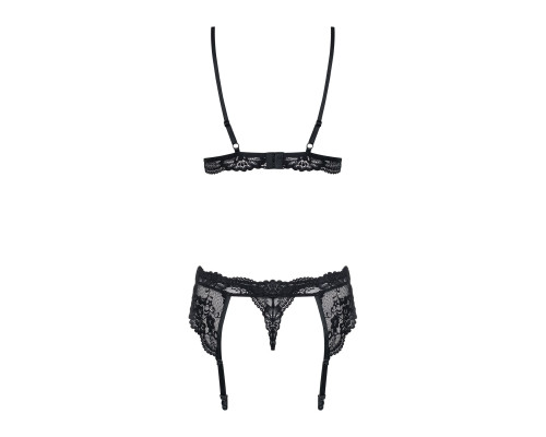 Obsessive 810-SEG-1 3 pcs set black S/M