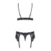 Obsessive 810-SEG-1 3 pcs set black S/M