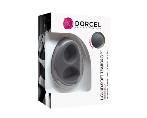 Эрекционное кольцо Dorcel Liquid-Soft Teardrop для члена и мошонки, soft-touch силикон