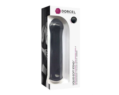 Подовжуюча насадка на член Dorcel LIQUID-SOFT XTEND (до + 3,8см), з кільцем для мошонки