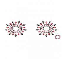 Пестіс з кристалів Petits Joujoux Gloria set of 2 - Black/Red, прикраса на груди