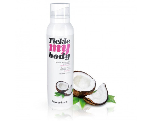 Масажна піна Love To Love TICKLE MY BODY COCONUT (150 мл) зволожуюча