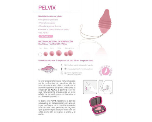 Тренажер Кегеля Femintimate Pelvix Concept з набором вантажів, анатомічно правильний