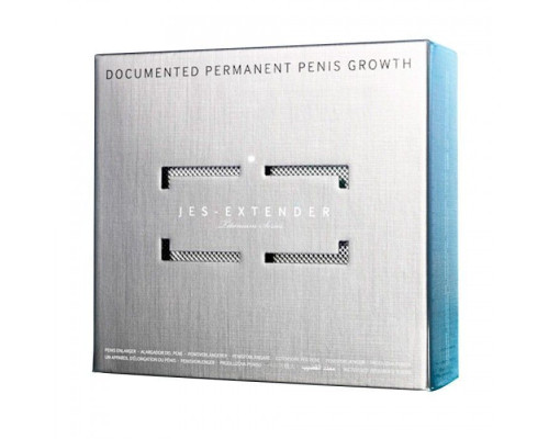 Екстендер для збільшення члена Jes-Extender Titanium, ремінцевий, алюмінієвий кейс