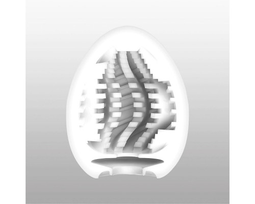 Мастурбатор-яйце Tenga Egg Tornado зі спірально-геометричним рельєфом