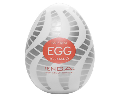 Мастурбатор-яйце Tenga Egg Tornado зі спірально-геометричним рельєфом