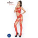 Бодистокинг Passion BS039 red, комбинезон, имитация чулок