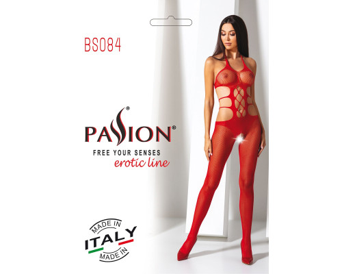 Эротический бодистокинг Passion BS084 red