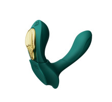 Смарт-вібратор у трусики Zalo — AYA Turquoise Green, насадка та пульт ДК