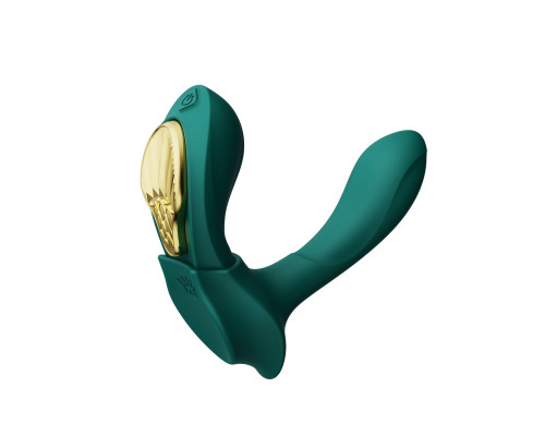 Смарт-вібратор у трусики Zalo — AYA Turquoise Green, насадка та пульт ДК