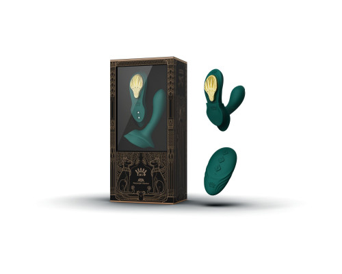 Смарт-вібратор у трусики Zalo — AYA Turquoise Green, насадка та пульт ДК