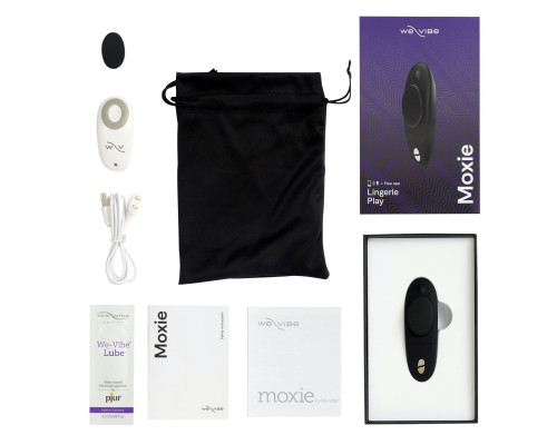 Смарт-вібратор у трусики We-Vibe Moxie Satin Black з пультом ДК