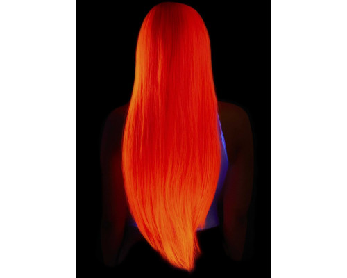 Leg Avenue Long straight center part wig neon pink