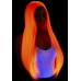 Leg Avenue Long straight center part wig neon pink