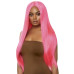 Leg Avenue Long straight center part wig neon pink